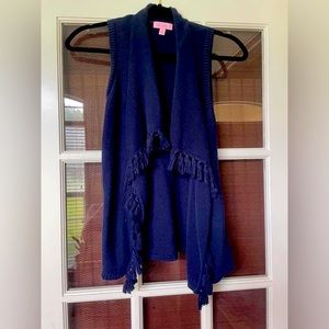 Girls size large, navy vest